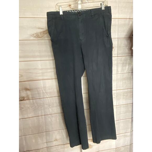 VTG Y2K L.L. Bean Mens Size 34x30 Standard Dark Grey Ankle Length Pants Trousers - Picture 1 of 7